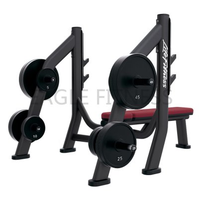 EGN-8037 Flat Bench With Plate Rack